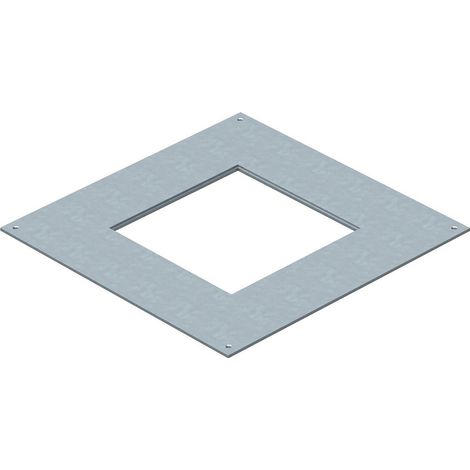 OBO Bettermann Tapa de montaje 350-2/3 para GES4 383x383x4 Acero galvanizado, 7400505