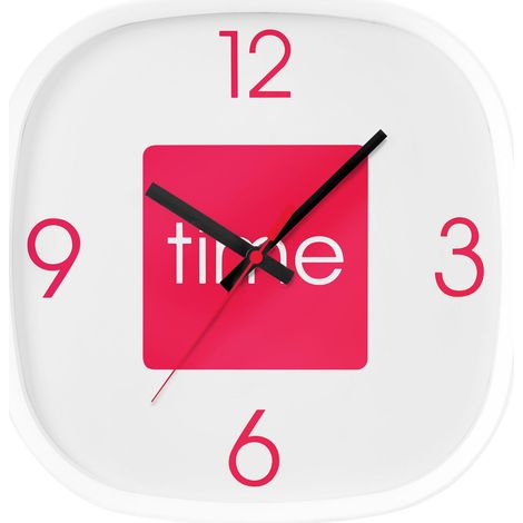 Premier Housewares Arco Hot Pink Wall Clock (1/3)
