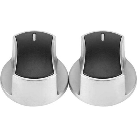 Set mit 2 universellen Gasherd-Bedienknöpfen, Ersatzteil, Drehschalter aus Metall, Kochfeldverriegelung, Backofenschalter, neu, Schalter (1/4)