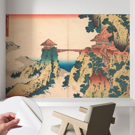Papier peint autocollant avec imprimé pour cuisine facile à appliquer pour mur a motif Paysage pittoresque 104x70 cm (1/5)