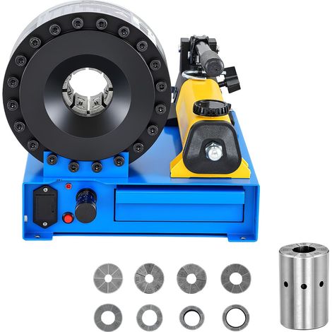 Cintreuse hydraulique manuelle pour tuyaux haute pression, avec 8 matrices et plage de sertissage 6-28 mm, adaptée aux conduites d'huile, gaz, eau, climatisation auto et câbles. (1/5)