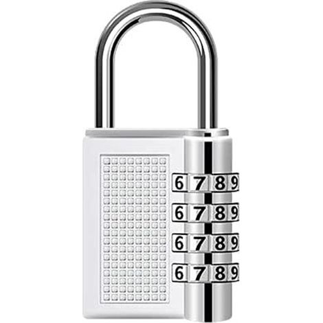 Sollbry Cadenas à combinaison - Cadenas à code réinitialisable résistant aux intempéries pour hangar, clôture, portail, armoires, école, casier de salle de sport, boîte à outils, bagages (couleur : ar (1/5)