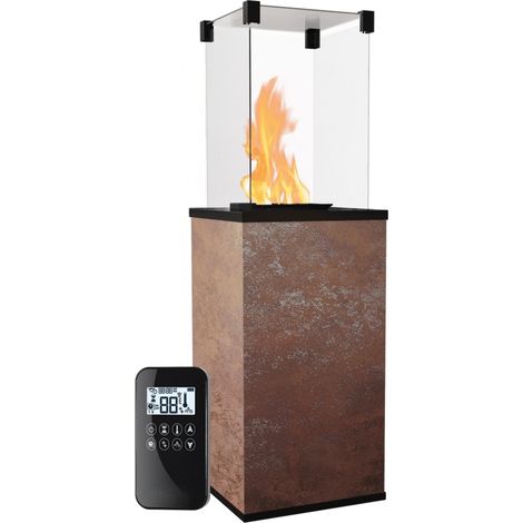 KRATKI Gaskamin PATIO Mini Quarzstein Oxide Moro Gasheizgerät 4-8,2 kW (1/5)