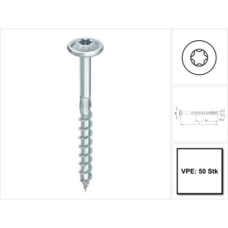 HECO TOPIX-plus 8,0 x 200, Tellerkopf, T-Drive, Teilgewinde, verzinkt blau, A3K (1/5)