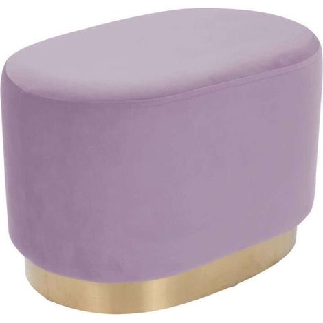 Pouf banquette nano big oval - Rose, or rose