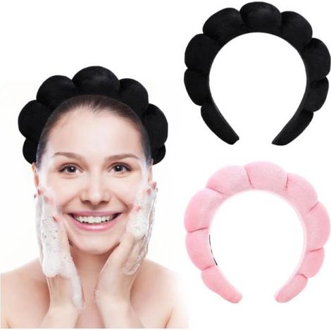 Bandeau de soin - Headband - 2 Pièces - Éponge Douce - Confortable - Design Unique (1/4)
