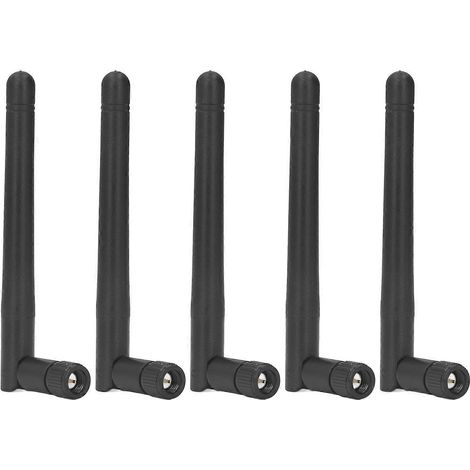 5-teiliges Antennen-Set, 2,4 GHz, faltbar, wasserdicht, omnidirektional, SMA-Stecker, für Zuhause