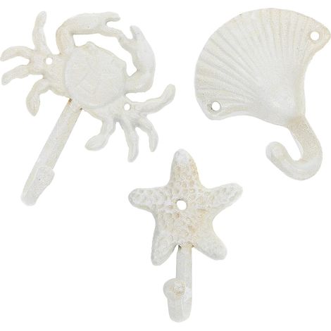 de 3 crochets muraux KICHOUSE en fer blanc à motifs (1/5)