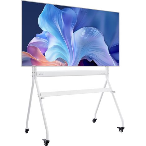 Support TV à roulettes, pour téléviseurs/LED/LCD/OLED de 889 à 2540 mm, chariot TV mobile, jusqu'à 90 kg, support télé sur pied portable, Max. VESA 800 x 600 mm, pour salon, bureau, extérieur (1/5)