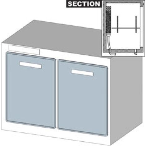 Réserve comptoir réfrigéré ventilé - Diamond