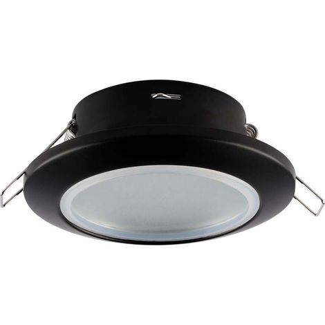 Soporte de foco empotrable redondo V-TAC para focos LED GU10, negro