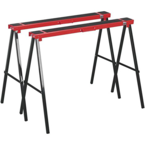 Sealey Fold Down Trestles Pair 100kg Capacity per Trestle FDT2