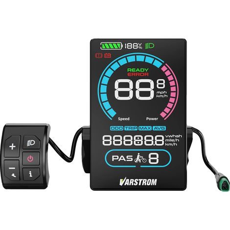 Pantalla LCD de 3,5 pulgadas, diseño resistente al agua, VD618 (para protocolo CAN). (1/2)