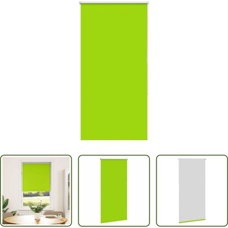 vidaXL Lichtschutz - Verdunkelungsrollo Grün 80x130 cm Stoffbreite 75,7 cm Polyester (1/5)