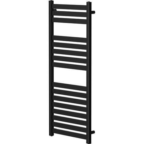 Colore Cassini Matt Black 1200mm x 500mm Heated Towel Rail (1/5)