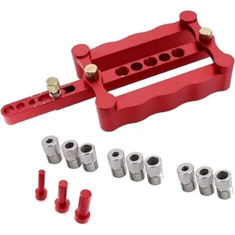 Gabarit perçage - Autocentrant chevilles - Rouge (1/4)