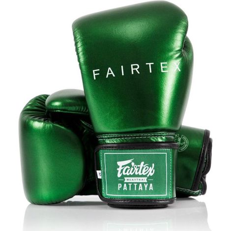 Guantes de boxeo Fairtex BGV22 Verde Metálico 12 oz (1/5)