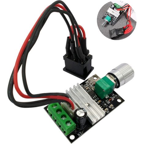 Régulateur De Vitesse Pour Moteur À Courant Continu - PWM 6V 12V 24V 3A - Fonction Marche/Arrêt Et Sens Rotation - Pour Moteur DC - 1 Pièce (1/5)
