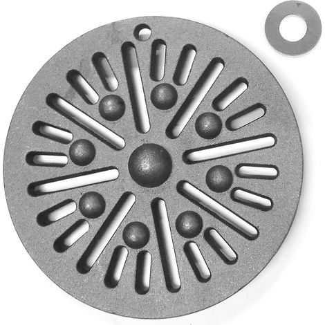 Grille à cendres pour poêles à cheminée Danne de Dan Skan - fonte - dimensions d'encastrement parfaitement adaptées