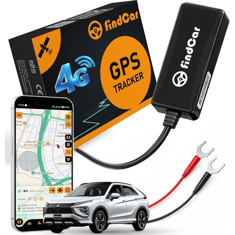 Traceur GPS 4G pour Voiture Moto et Camion avec Connexion Directe à la Batterie et Carte SIM Intégrée, Suivi avec Application, Alerte Antivol Zone Sécurisée et Excès de Vitesse (1/5)