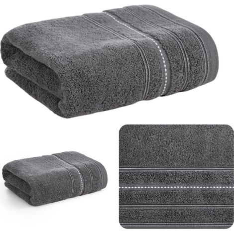 EUROFIRANY DICKES HANDTUCH VENTO BADEZIMMER SPA HOTEL HORECA 50X90CM STAHL