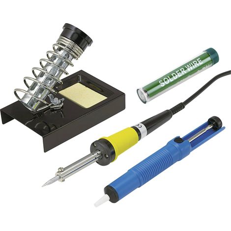 Set de soudure Basetech ZD-30B 230 V 30 W forme de crayon avec étain à souder, avec support, avec pompe à dessouder, av (1/5)