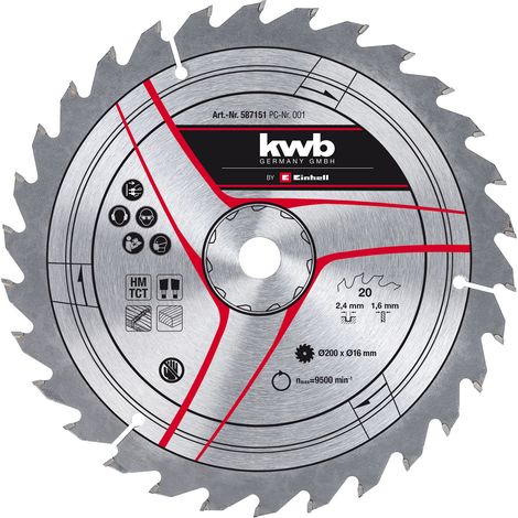 Einhell 49587151 Kreissägeblatt 20 cm 1 Stück(e) (1/2)