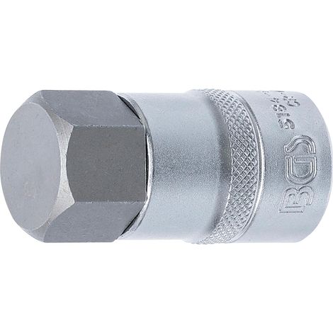 Llave de vaso bgs 5184-H24 hexagonal 12.5 mm longitud 55 mm (1/3)