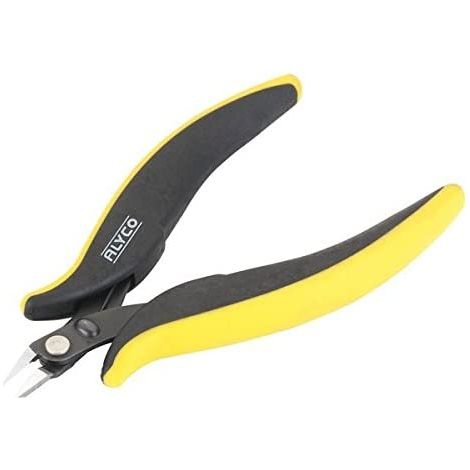 ALYCO 113194 - mini pince de préci ion pour coupe diagonale élec 45 degré ESD 125 mm