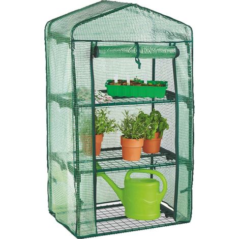 TG71366 MINI SERRE DE BALCON ÉTAGÈRES POUR SEMIS EN FILM 125x69x49