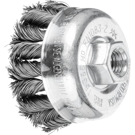 PFERD COMBITWIST Topfbürste gezopft TBG Ø 65 mm M14 Stahl-Draht-Ø 0,35 mm Winkelschleifer (1/5)