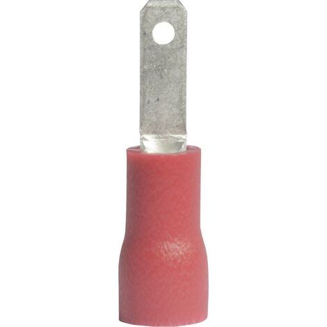 Cosse à languette mâle 2.8 x 0.5 mm Vogt Verbindungstechnik 391305S 180 ° partiellement isolé rouge 1 pc(s) D24751 (1/4)