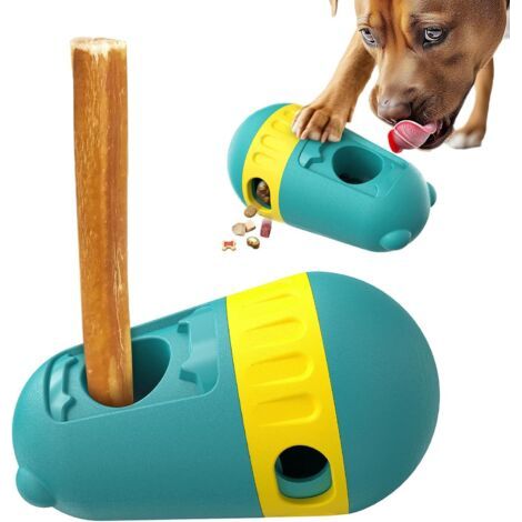 BUNTHAUS Jouet pour Chien 2 en 1 – Distributeur de Friandises Réglable et Jouet Interactif pour Chiot, Stimulation Mentale et Alimentation Lente, Sécurité Anti-Étouffement (1/5)