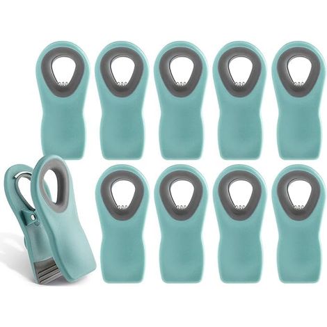 Magnetische Beutelclips – Beutelclips, Verschlussclips zur Lebensmittelkonservierung, geeignet für Brottüten, Snacktüten und Lebensmittelbeutel, 10er-Packung (Y-Form)