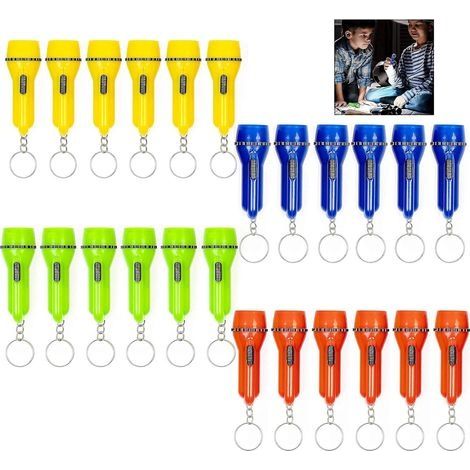 24 Pièces Mini Lampe de Poche LED, Lampe Torche Portable pour Enfants et Adultes pour Activité de Plein Air (1/5)