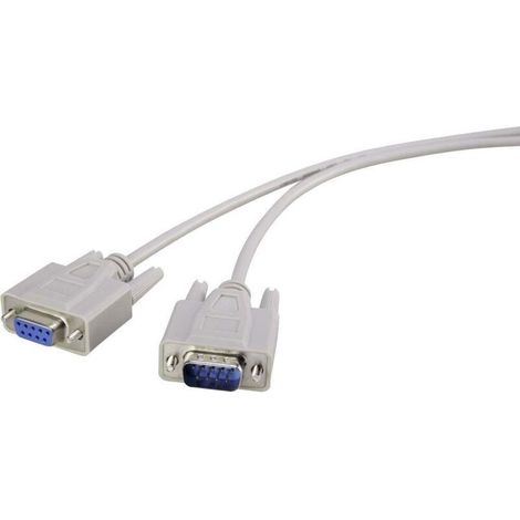 9-poliges SUB-D-Verlängerungskabel (Stecker auf Buchse), 10 m, beige – Referenz W785901