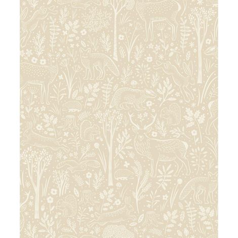 Grandeco Little Dreamers Cream Nursery Kids Room Paste The Wall Wallpaper (1/4)