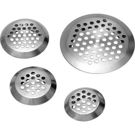 10 Stück Edelstahl Lüftungsgitter Terrarium Ø 43 mm (1/3)