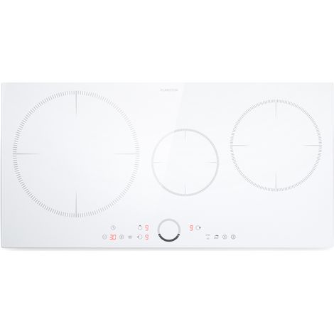 Klarstein Delicatessa 80 Placa de inducción encastrable 3 zonas 6000 W Zona de paella Vitrocerámica