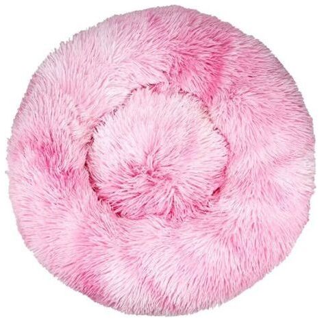 Lit pour chat, coussin moelleux, doux lavable pour chiens chats (rose tie-dye, 60 cm), Ensoleillé (1/5)
