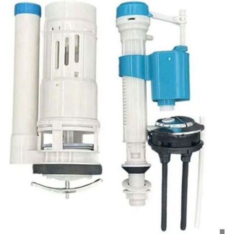 Robinet Flotteur - Mecanisme Chasse D Eau Double - Pour Reservoir WC Standard - Universel - 1 Unite (1/4)