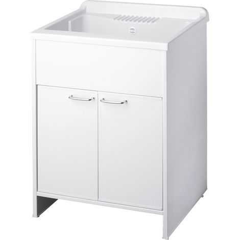 MOBILE LAVATOIO IN RESINA PVC 60X50X85HCM (SMONTATO) (1/5)