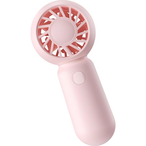 Petit ventilateur de refroidissement avec flux d'air puissants, batterie rechargeable, design sûr, 4 vitesses réglables pour intérieur et extérieur, ventilateur portable pour navetteurs (1/4)