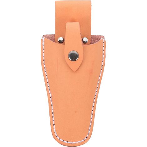Pochette de Sécateur en Cuir de Vachette Orange pour Jardinage Fixation à Ceinture, Rangement pour Pinces et Ciseaux, Format Compact pour L’atelier (1/5)