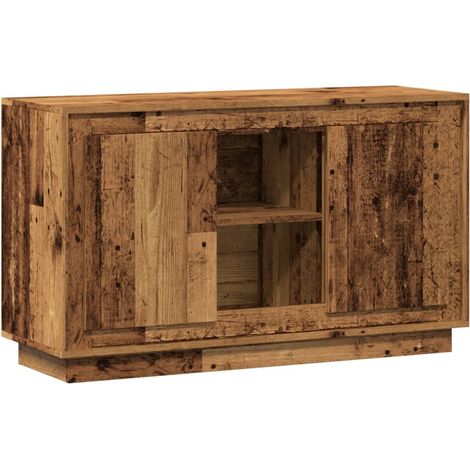 Maison Exclusive - Aparador de madera de ingeniería envejecida 10