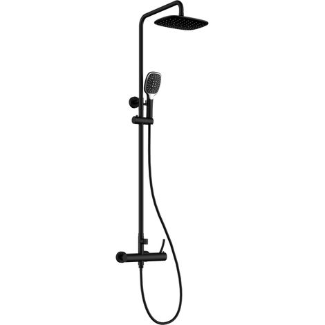 Douche à effet pluie avec mitigeur thermostatique WEZER FIN16T-19-NOIR (1/3)