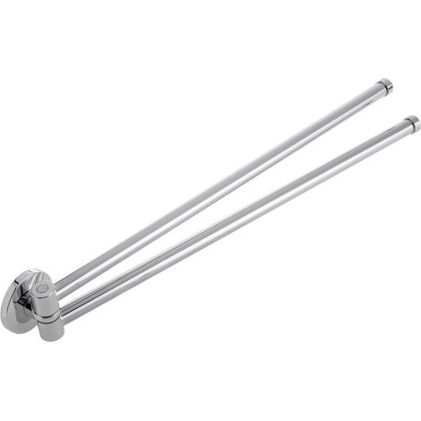 Porte-serviettes pivotant double chromé modèle Renne (1/5)