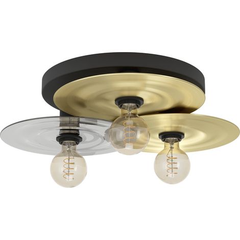 Lampe de plafond à design Lintmill Ø 53cm - 3x E27 - 44027