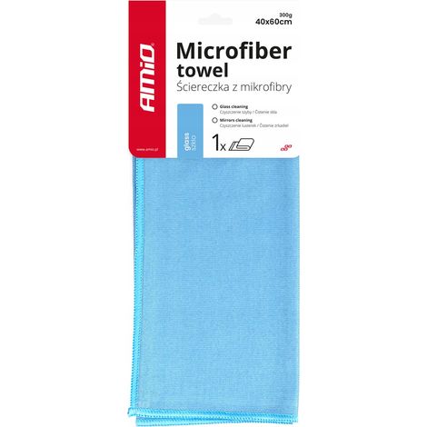 Paño de microfibra sin marcas para limpiar espejos y cristales 40x60 cm (1/4)