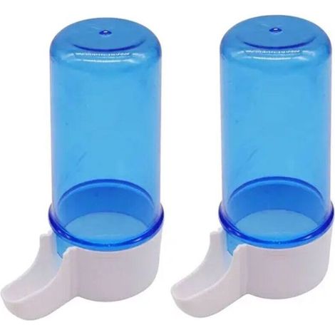Blauer Trinkbrunnen für Papageien und Vögel, 50 ml (1/4)